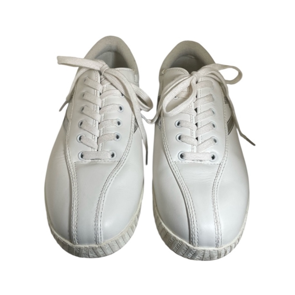 Tretorn Nylite Leather White Silver Women’s Size 8.5 M Sneakers